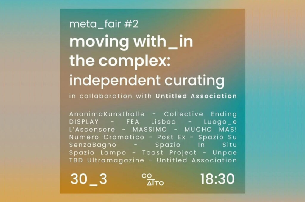 META_FAIR #2 • MOVING WITH_IN THE COMPLEX: INDEPENDENT CURATING